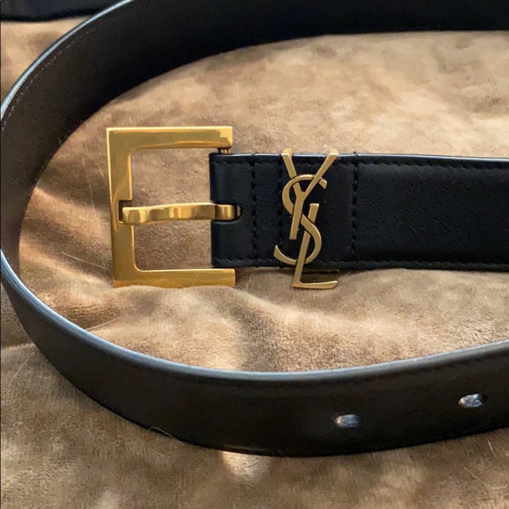 YSL LOGO BELT